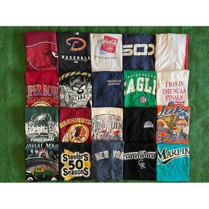 Vintage 80s 90s Sport Tees Starter  Logo 7 Promo Reseller Lot Of 20 Tees RARE